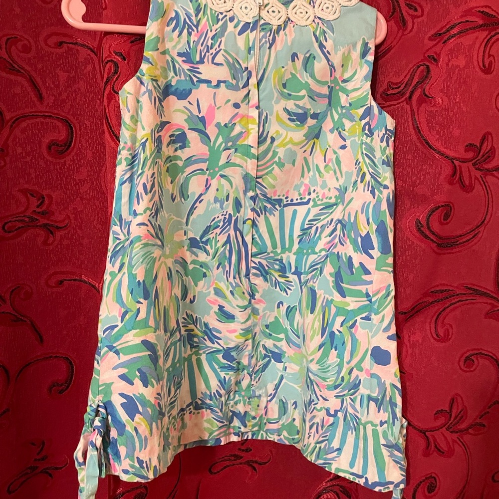 Lilly Pulitzer Floral Dress with Pink and Blue Accents